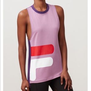 HP🎉Fila Woman’s Suri Vintage Style Tank Lilac/Red